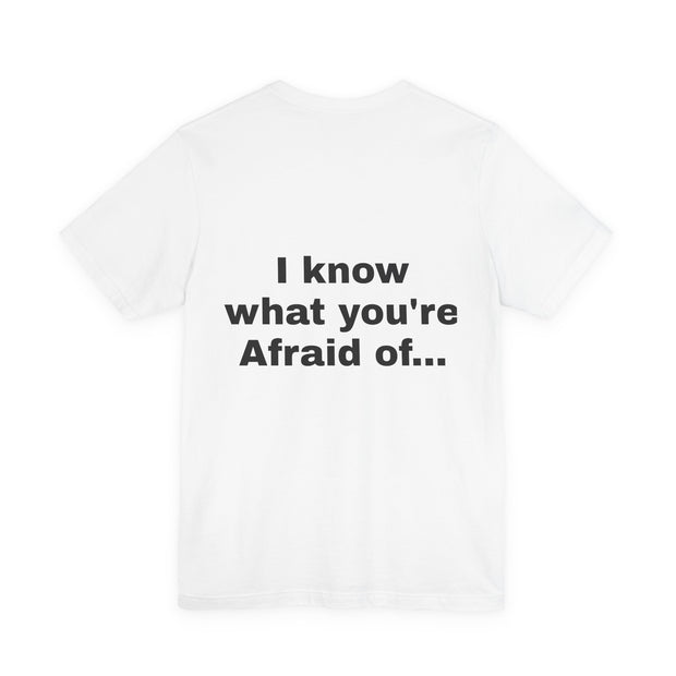 LOLForge- Larry's Fearful Unisex Tee | Cat Lover Shirt, Funny Pet Tee, Gift for Animal Lovers, Humor T-shirt, Quirky Cat Apparel