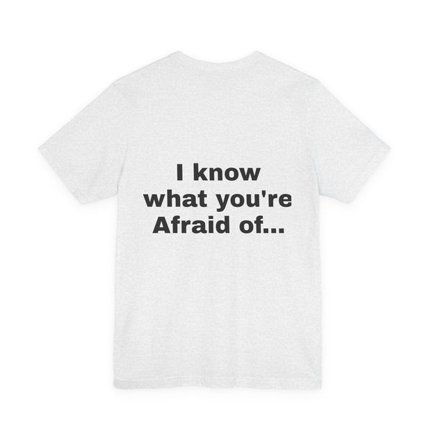 LOLForge- Larry's Fearful Unisex Tee | Cat Lover Shirt, Funny Pet Tee, Gift for Animal Lovers, Humor T-shirt, Quirky Cat Apparel